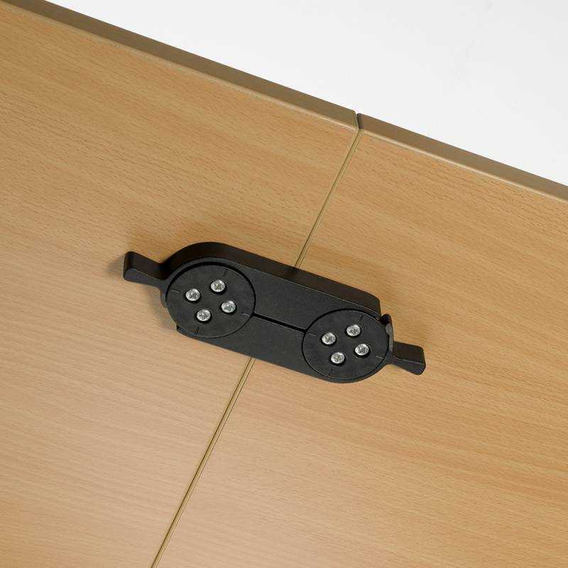 Connecteur pour jonction de plateaux de table