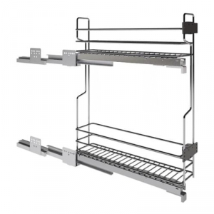 Rangement coulissant étroit pour meuble bas - 2 niveaux - INOXA INDUSTRIE