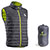 Gilet matelassé KUMA gris anthracite/vert anis - EURO PROTECTION 