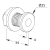 Douille inox fixation arrière - CUIVRINOX